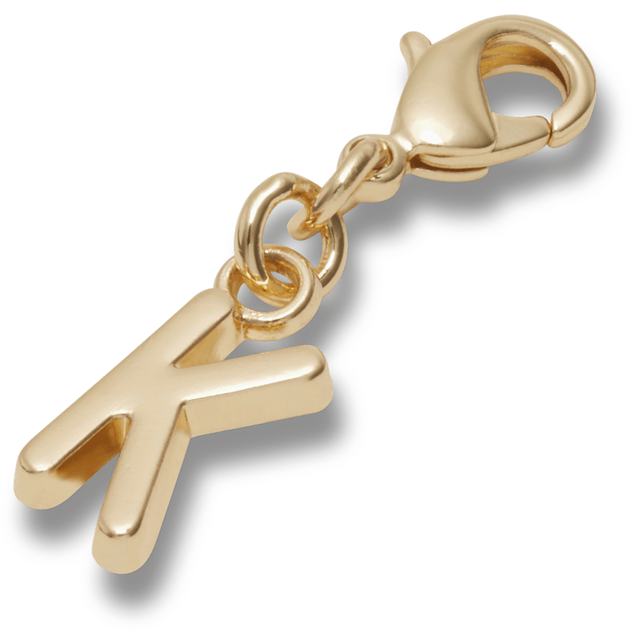 Crocs Gold Letter K Charm
