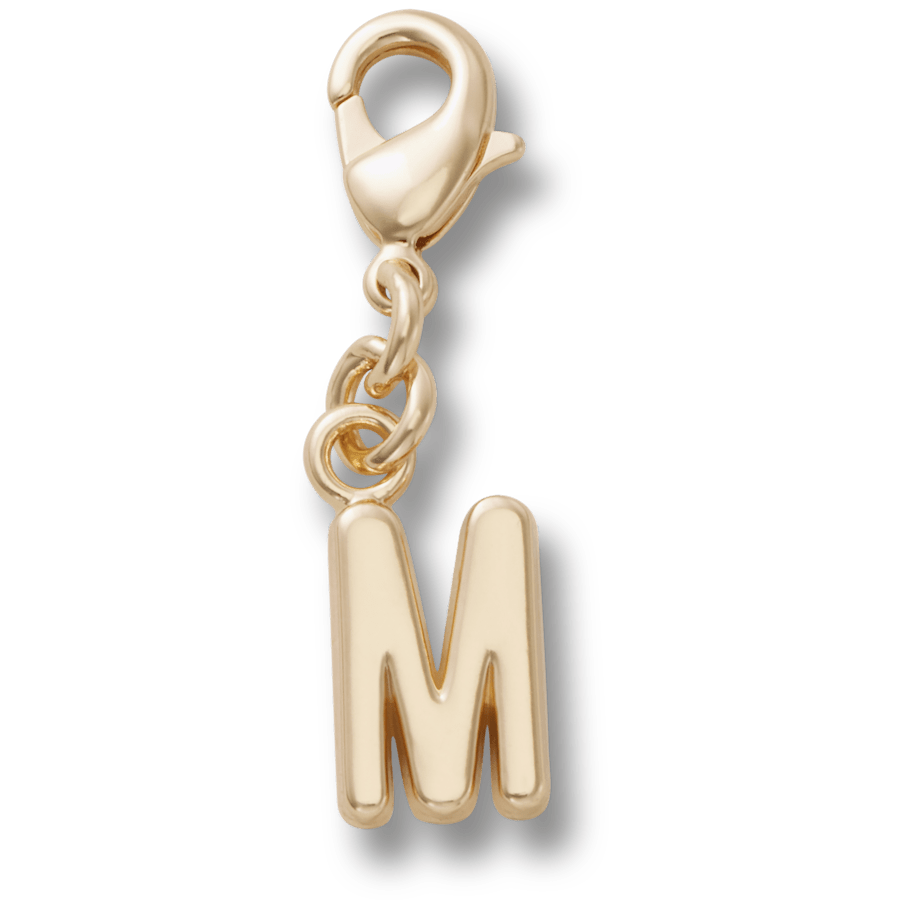Crocs Gold Letter M Charm