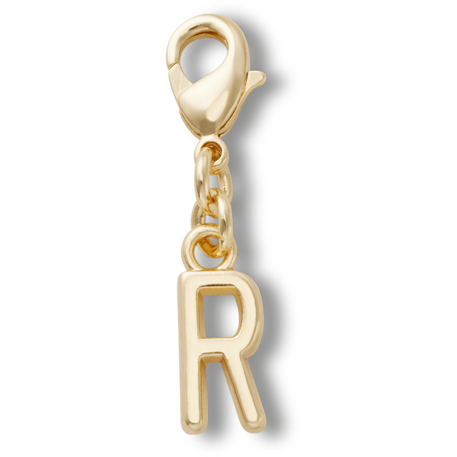 Crocs Gold Letter R Charm