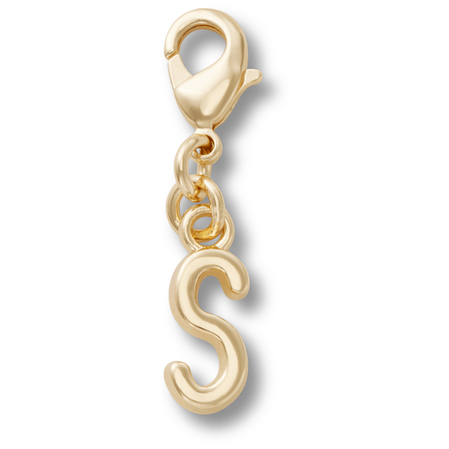 Crocs Gold Letter S Charm
