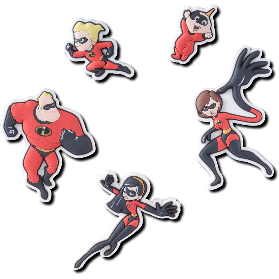 Pixar Incredibles 5 Pack - lisävarustenäkymä - Jibbitz Charms