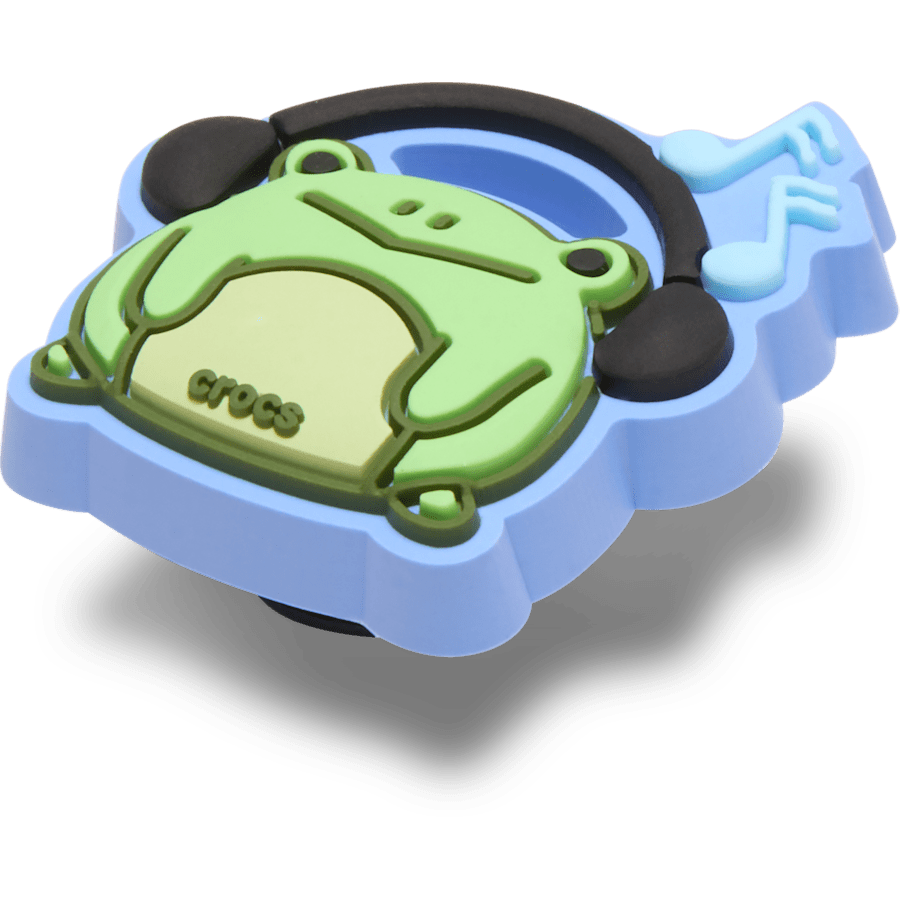 Frog Listening to Music - Custom Angle - Jibbitz Charms