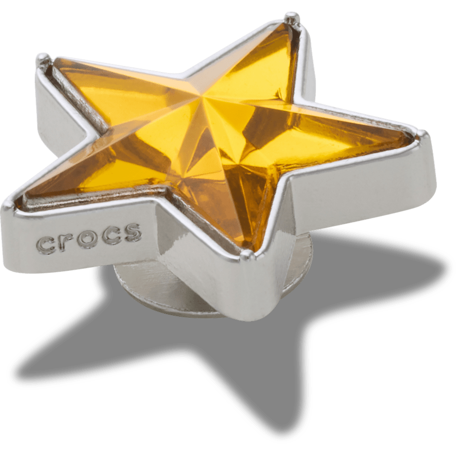 Orange and Silver SMT Gem Star - Angle personnalisé - Jibbitz Charms