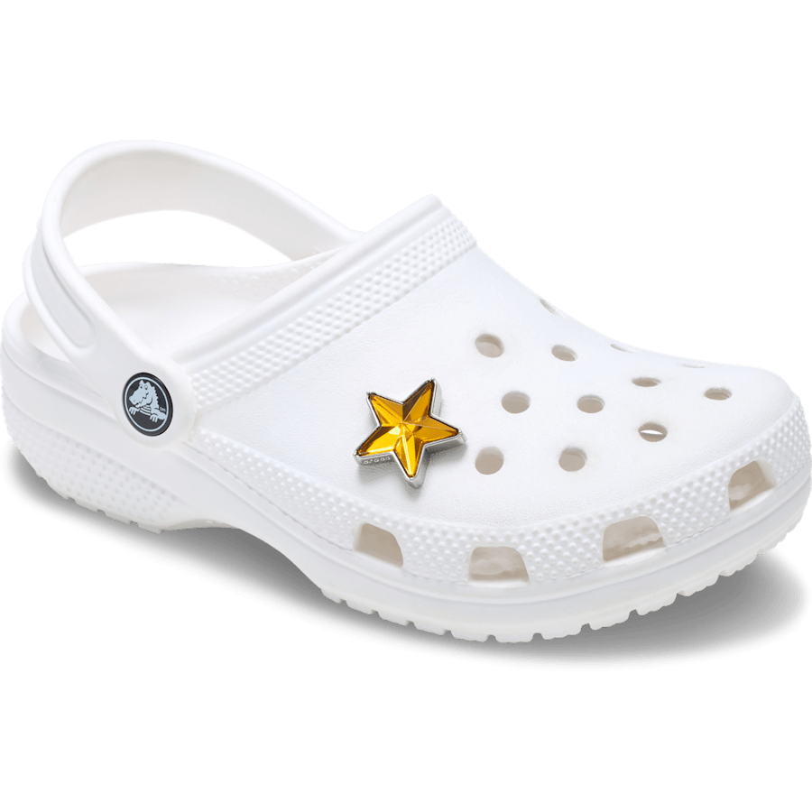 Orange and Silver SMT Gem Star - charm-on-shoes - Jibbitz Charms