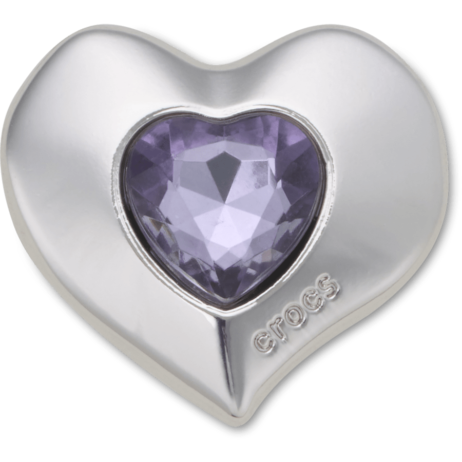 Crocs SilverandPurple SMT Gem Heart