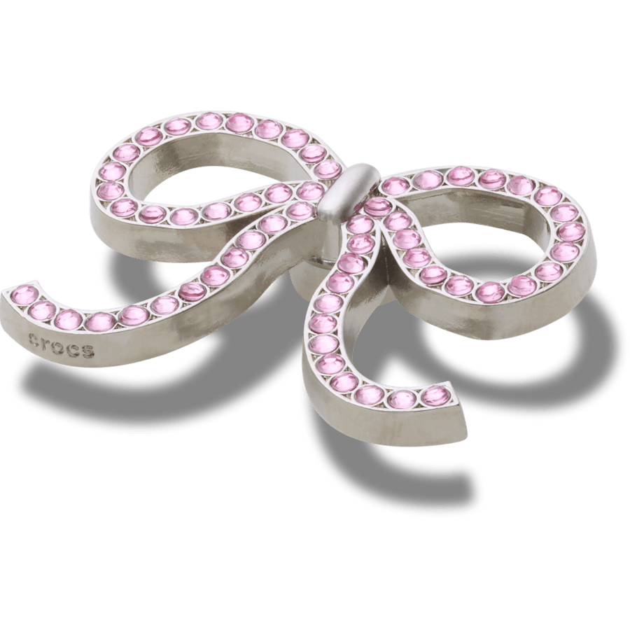 Pink Glittery Bow - benutzerdefinierter Winkel - Jibbitz Charms
