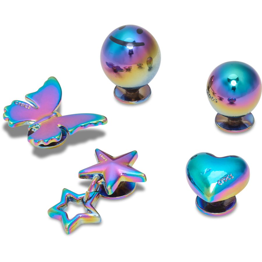 Iridescent Meta 5 Pack - Angle personnalisé - Jibbitz Charms