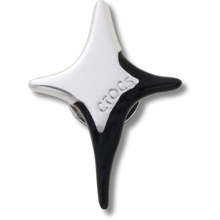 Black Dipped Enamel Star - vue accessoire - Jibbitz Charms