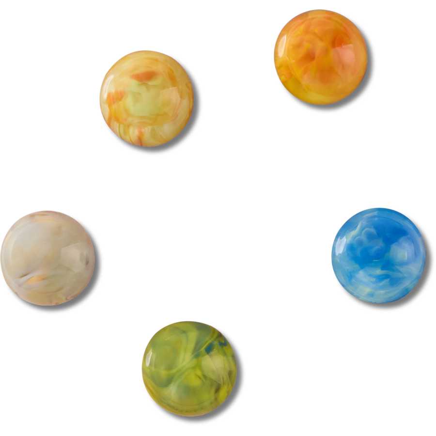 Marble 5 Pack - charm view - Jibbitz Charms