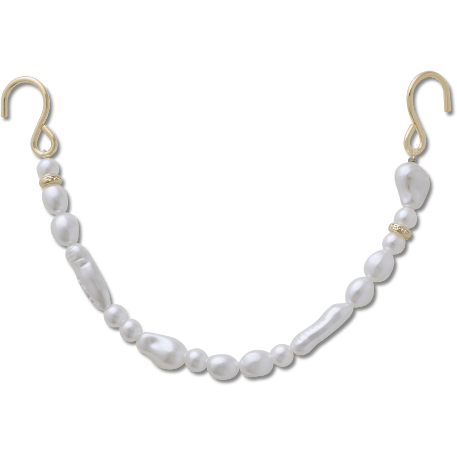 Gold SMT Pearl Rivet Chain - charm view - Jibbitz Charms