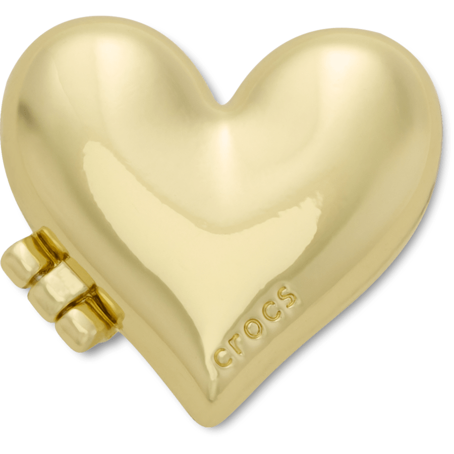 Gold Bubble Locket Heart - Angle personnalisé - Jibbitz Charms