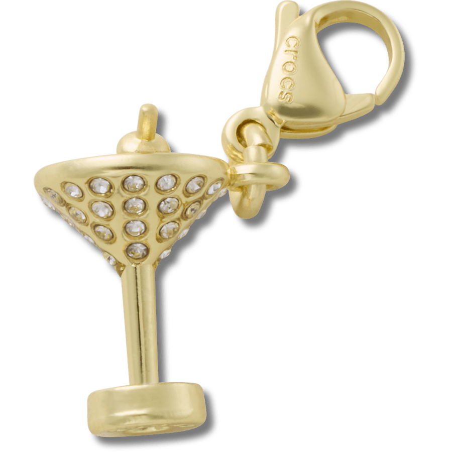 Gold Martini Charm - Charm view - Jibbitz Charms