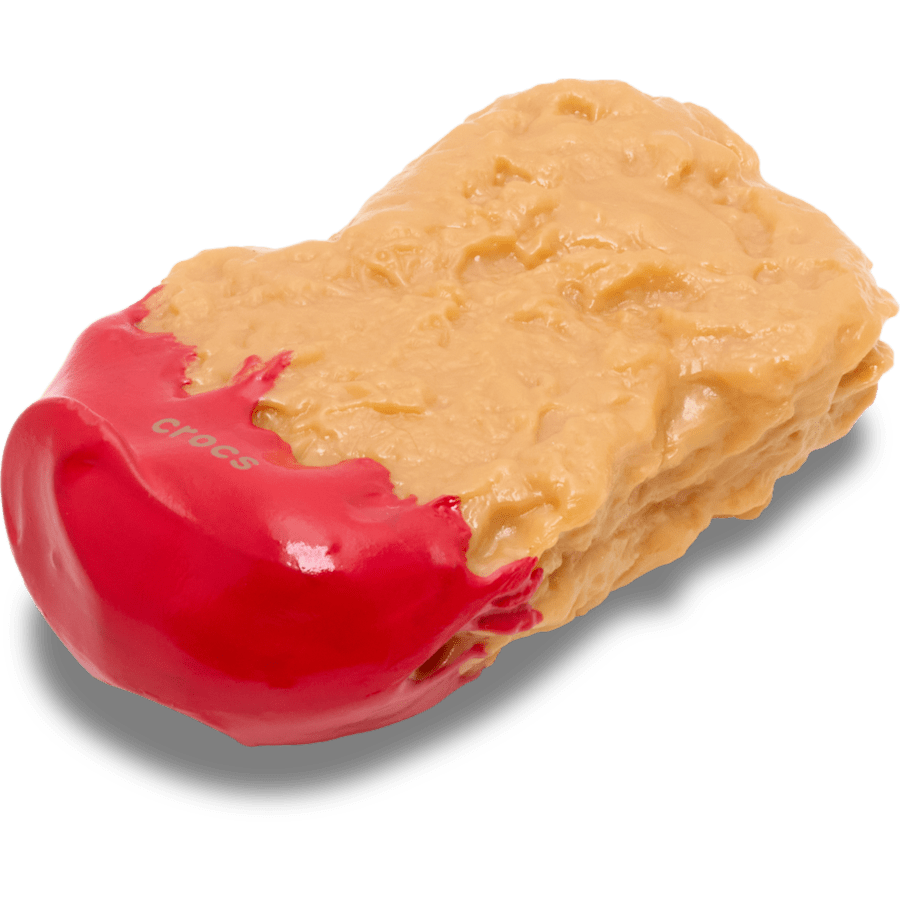 Chicken Nugget Dipped Ketchup - Angle personnalisé - Jibbitz Charms