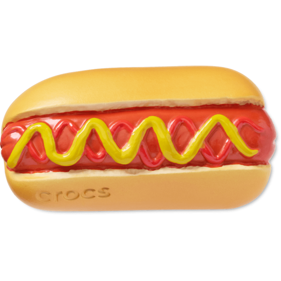 Hot Dog Dipped in Mustard - Charm view - Jibbitz Charms