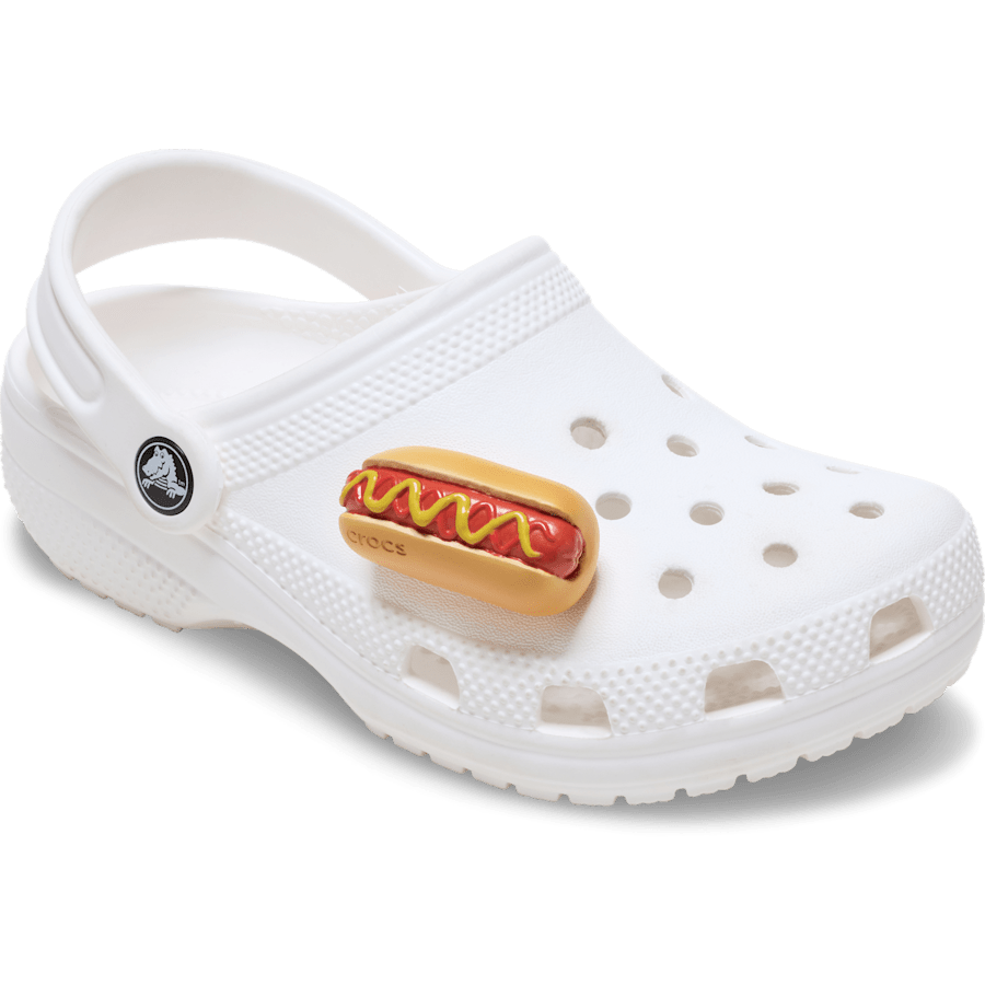 Hot Dog Dipped in Mustard - Charm on shoes - Jibbitz Charms