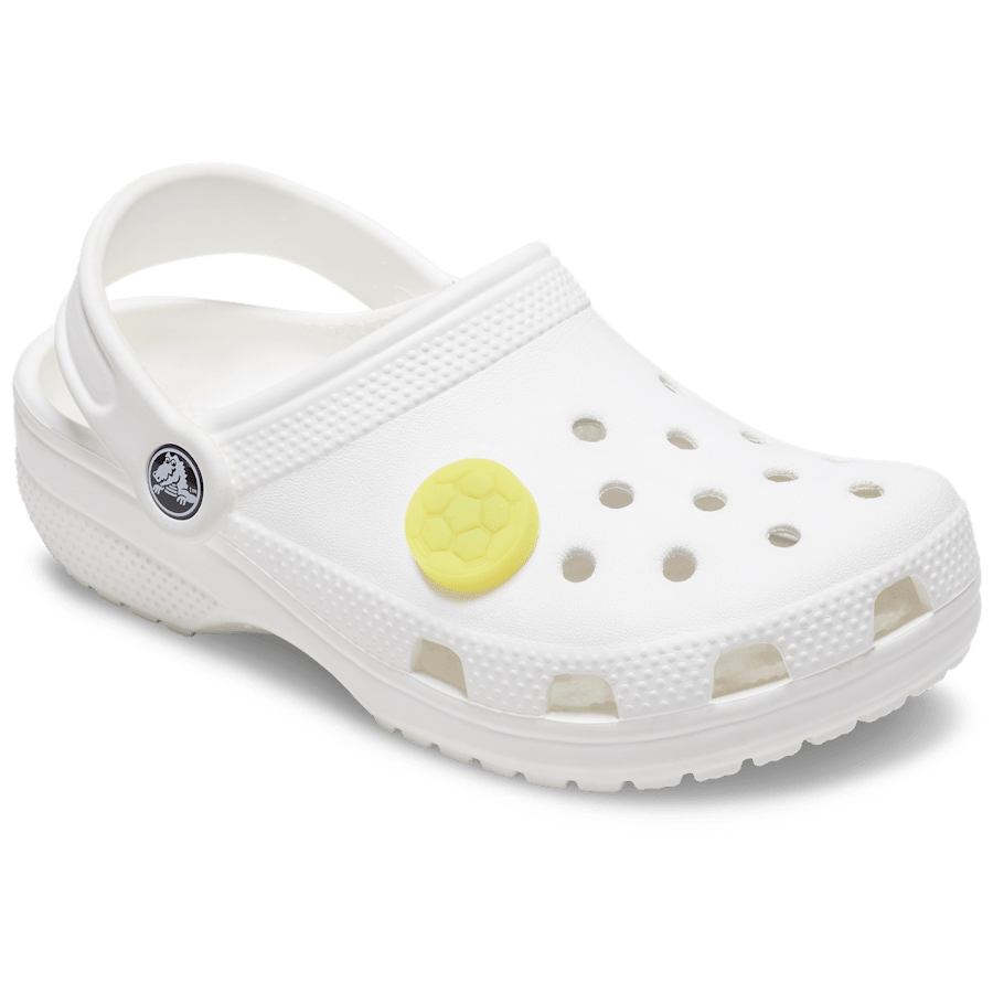 Lights Up Yellow Soccer Ball - charm-on-shoes - Jibbitz Charms