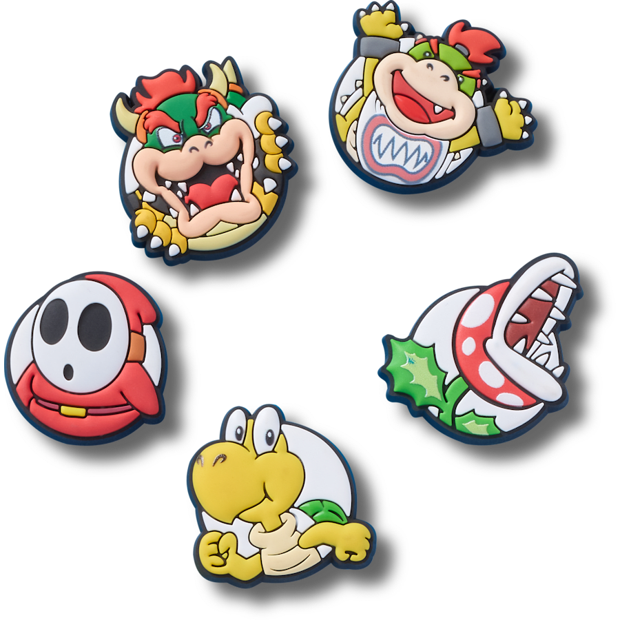Super Mario™ Bösewichte 5er-Pack - Zubehöransicht - Jibbitz Charms