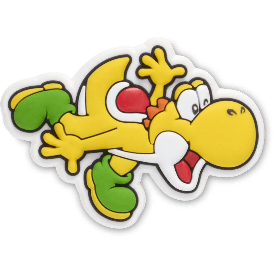 Keltainen Yoshi - lisävarustenäkymä - Jibbitz Charms
