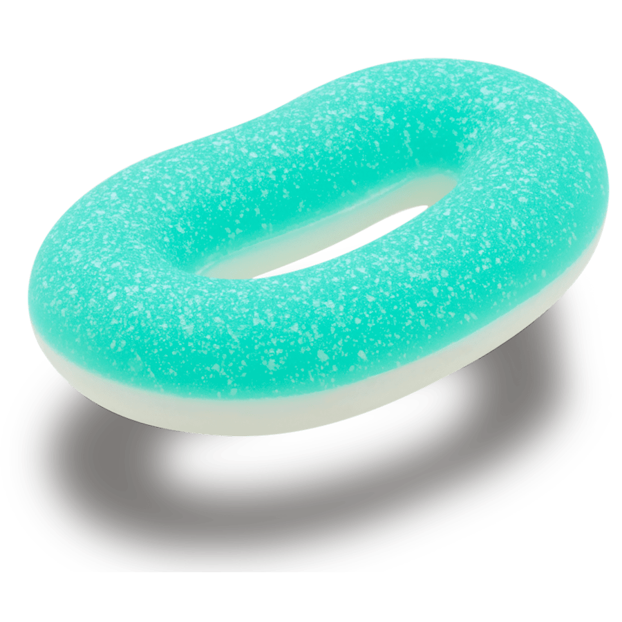 Blue Ring Candy - aangepaste hoek - Jibbitz Charms