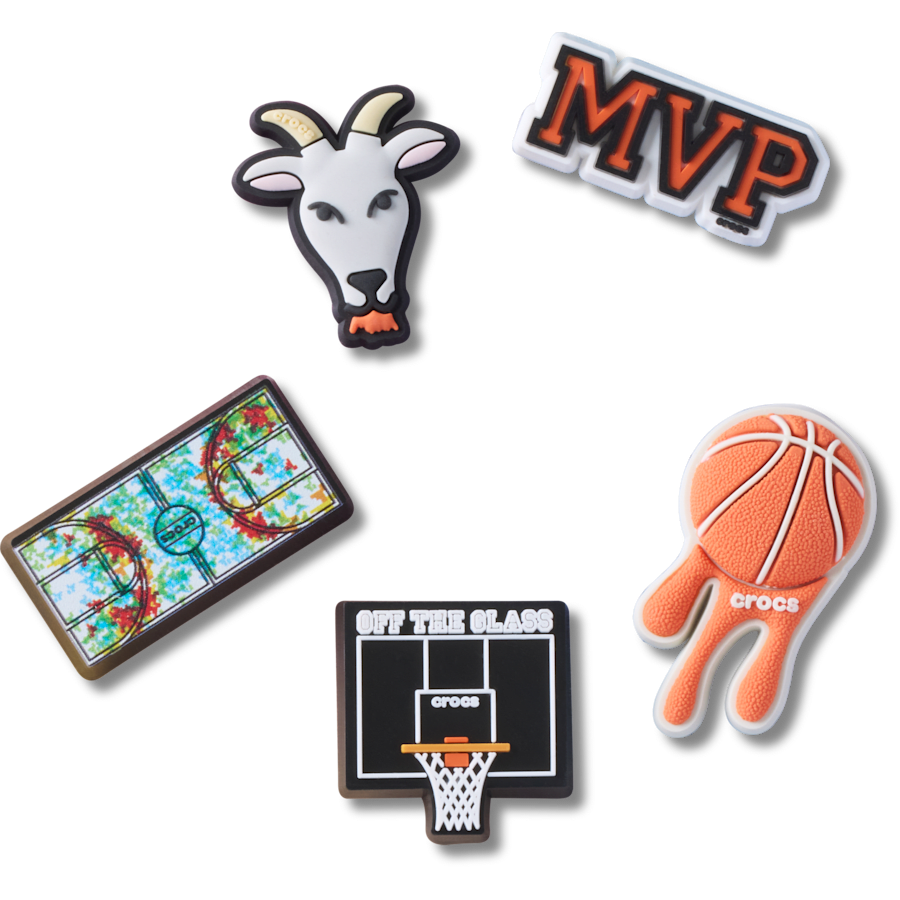 MVP Basketball 5 Pack - charm view - Jibbitz Charms