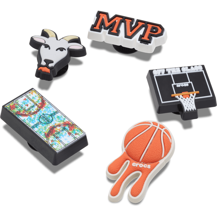 MVP Basketball 5 Pack - Custom Angle - Jibbitz Charms