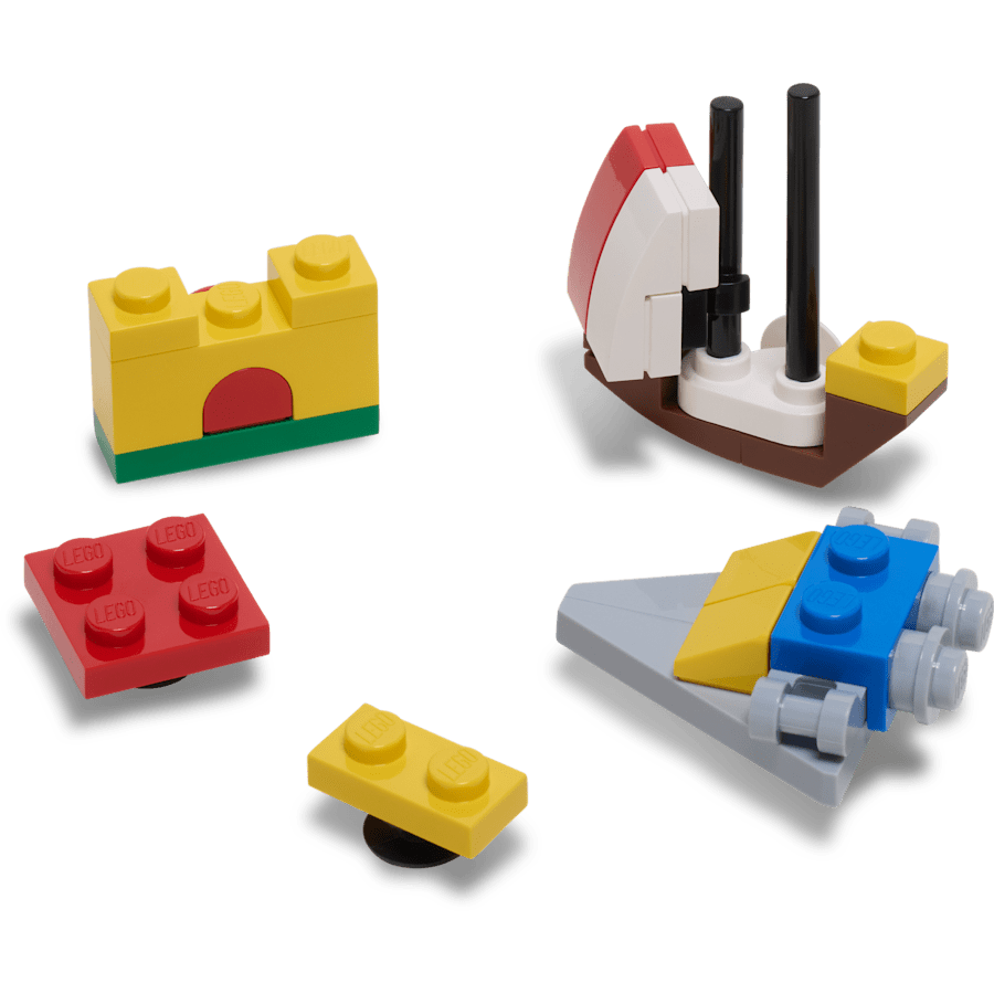 LEGO® Masterbrand viiden pakkaus - mukautettu kulma - Jibbitz Charms