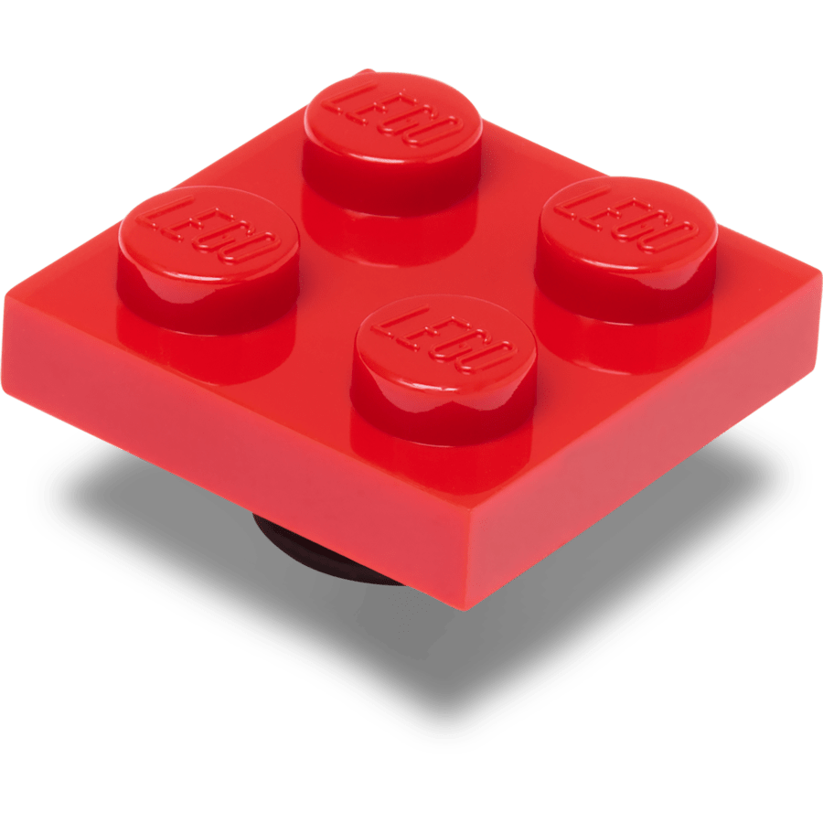LEGO® Red Tile 2x2 - mukautettu kulma - Jibbitz Charms