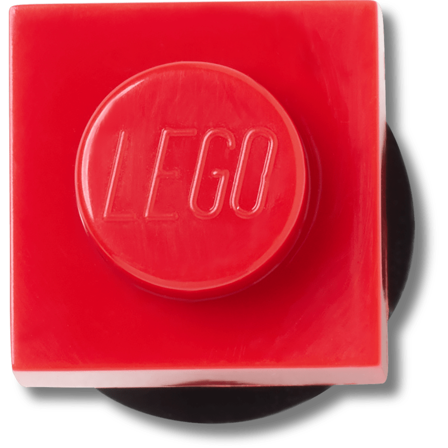 LEGO® Red Tile 1x1 - lisävarustenäkymä - Jibbitz Charms