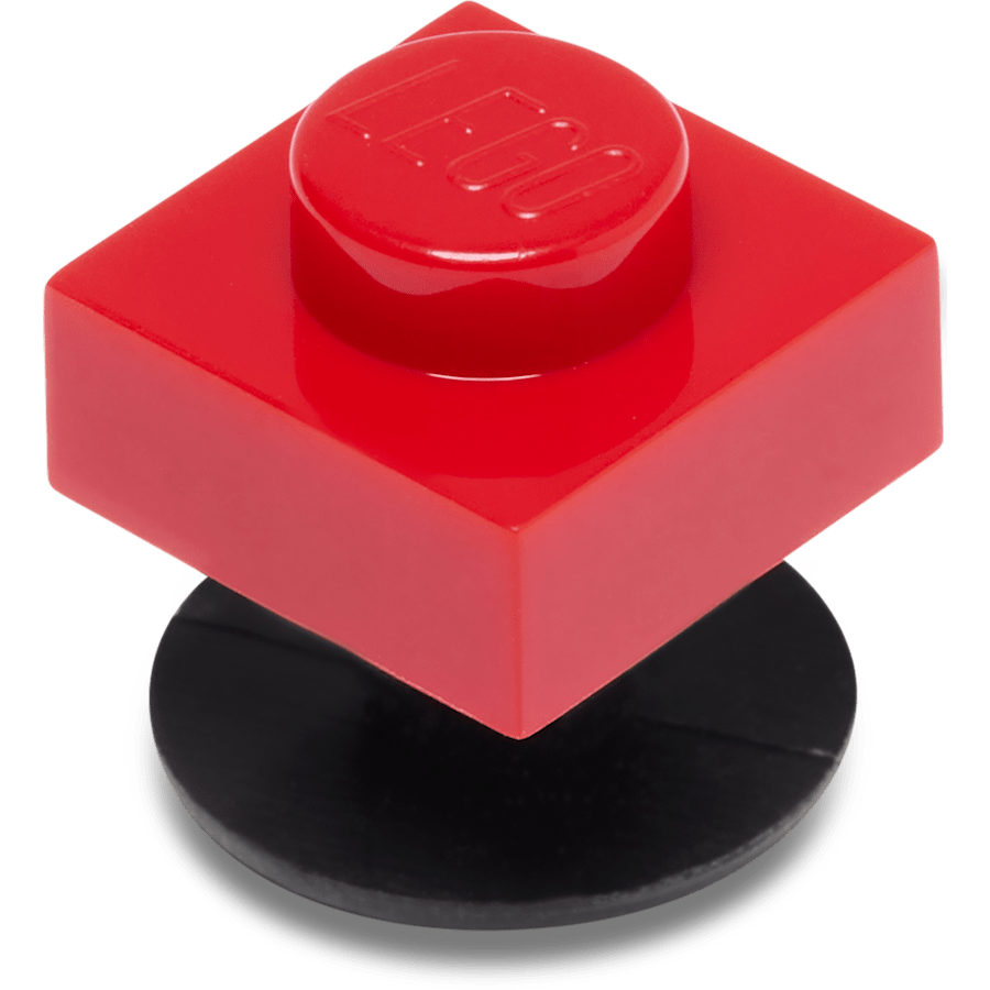 LEGO® Red Tile 1x1 - mukautettu kulma - Jibbitz Charms