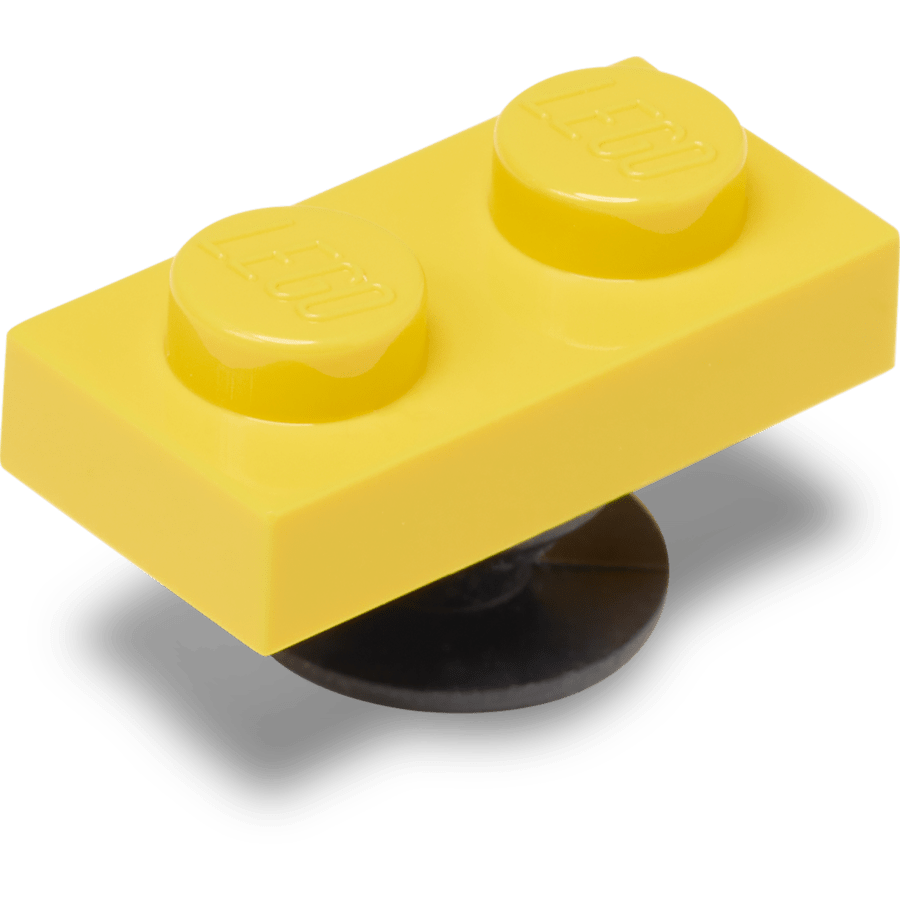 LEGO® Yellow Tile 1x2 - mukautettu kulma - Jibbitz Charms