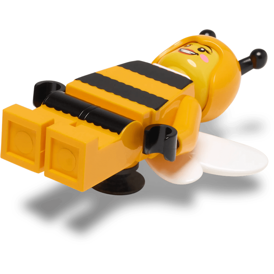 LEGO® Bumblebee Minifigure - mukautettu kulma - Jibbitz Charms