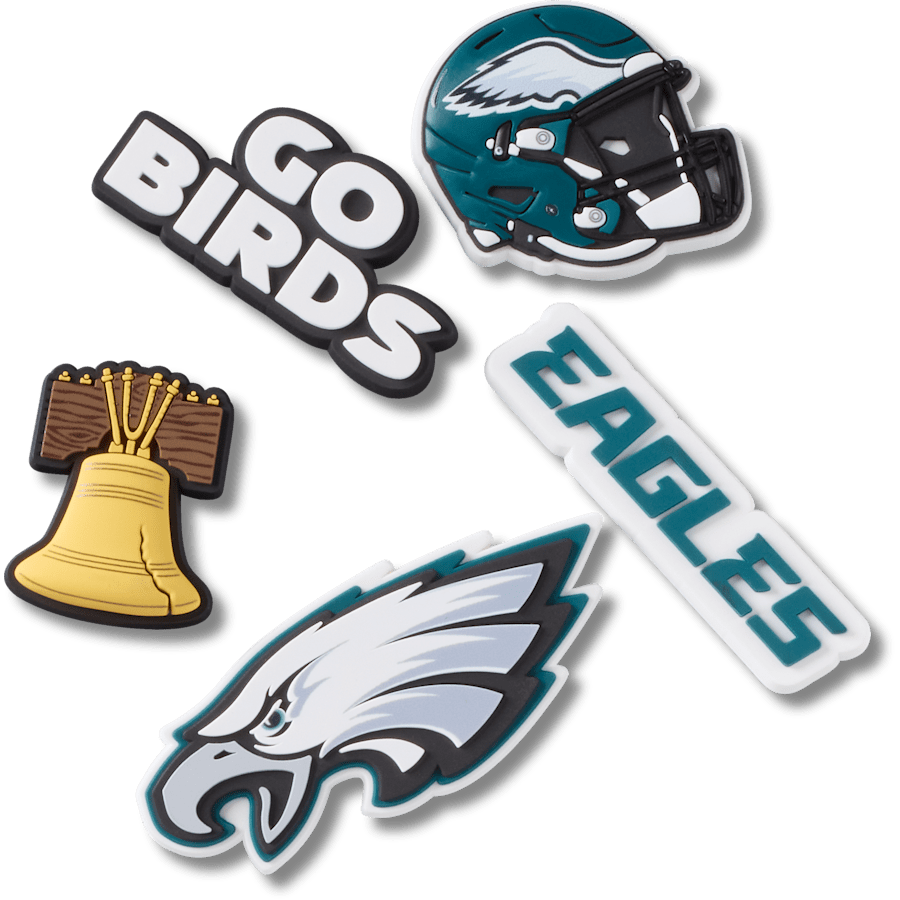 Crocs NFL Philadelphia Eagles 5 Pack