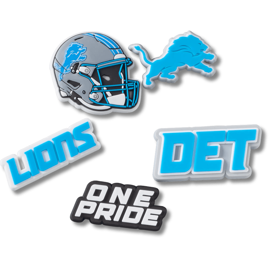 NFL Detroit Lions 5 Pack - vue accessoire - Jibbitz Charms