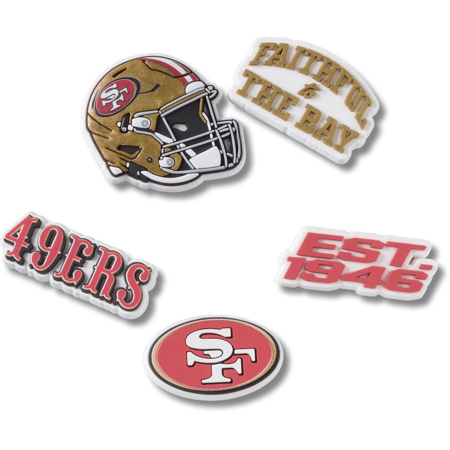 Crocs NFL San Francisco 49ers 5 Pack