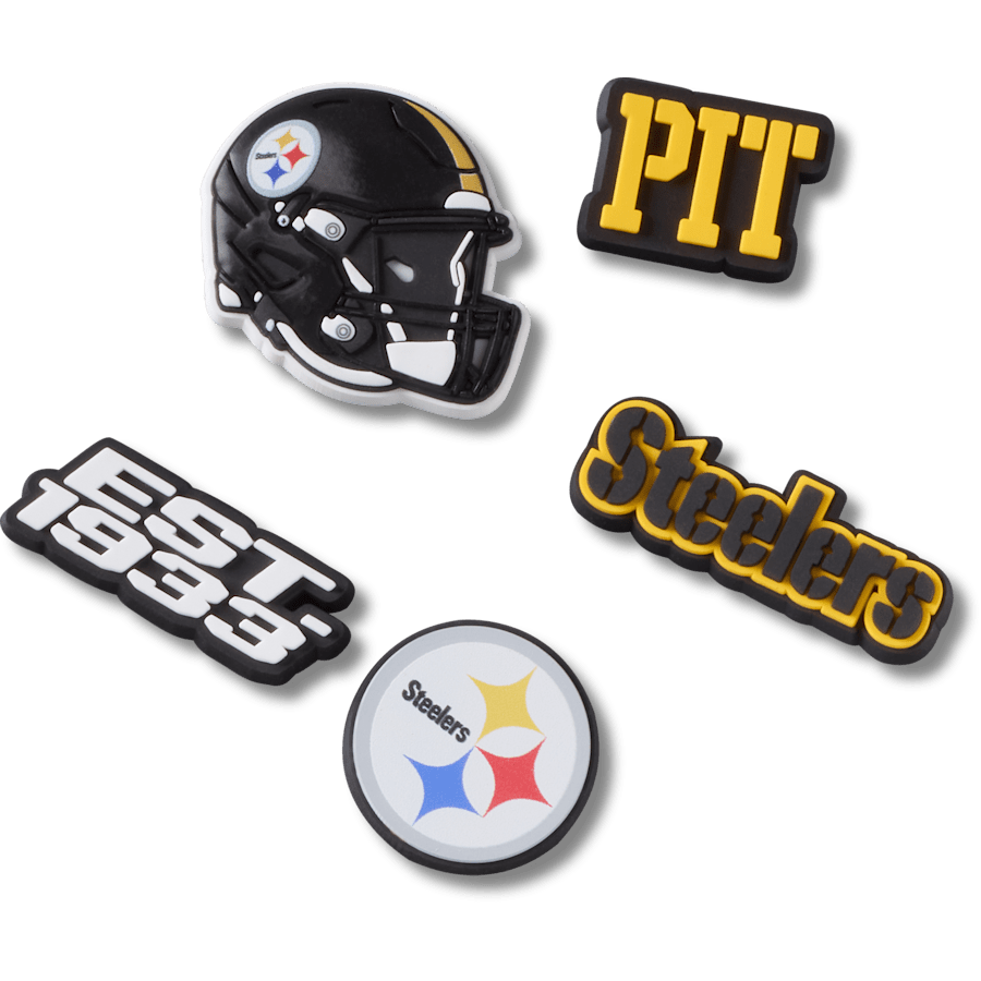Crocs NFL Pittsburgh Steelers 5 Pack