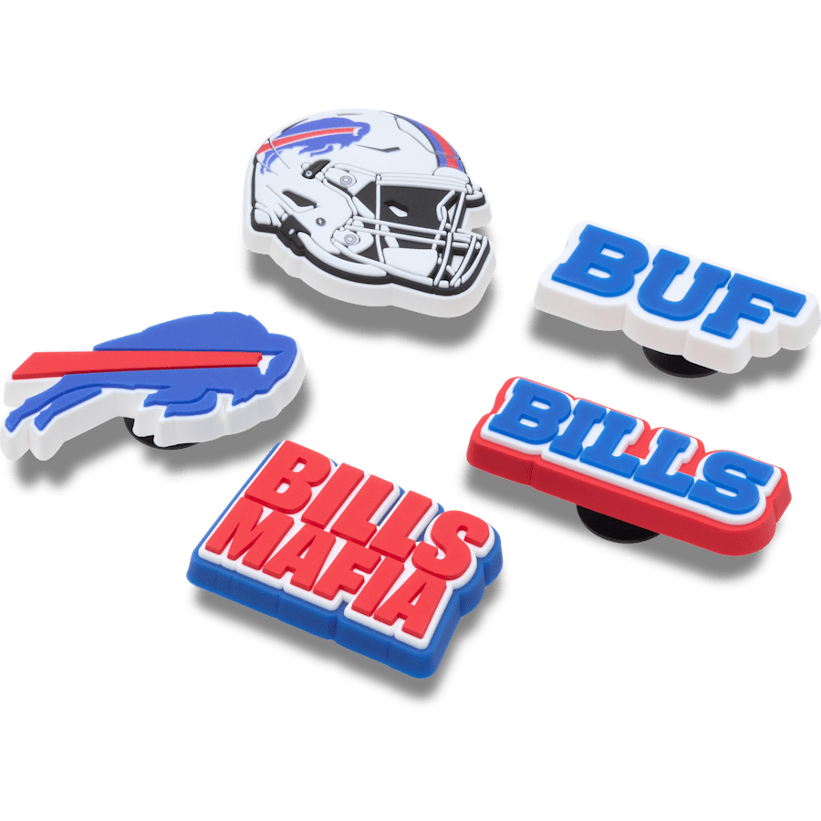 NFL Buffalo Bills 5 Pack - Angle personnalisé - Jibbitz Charms