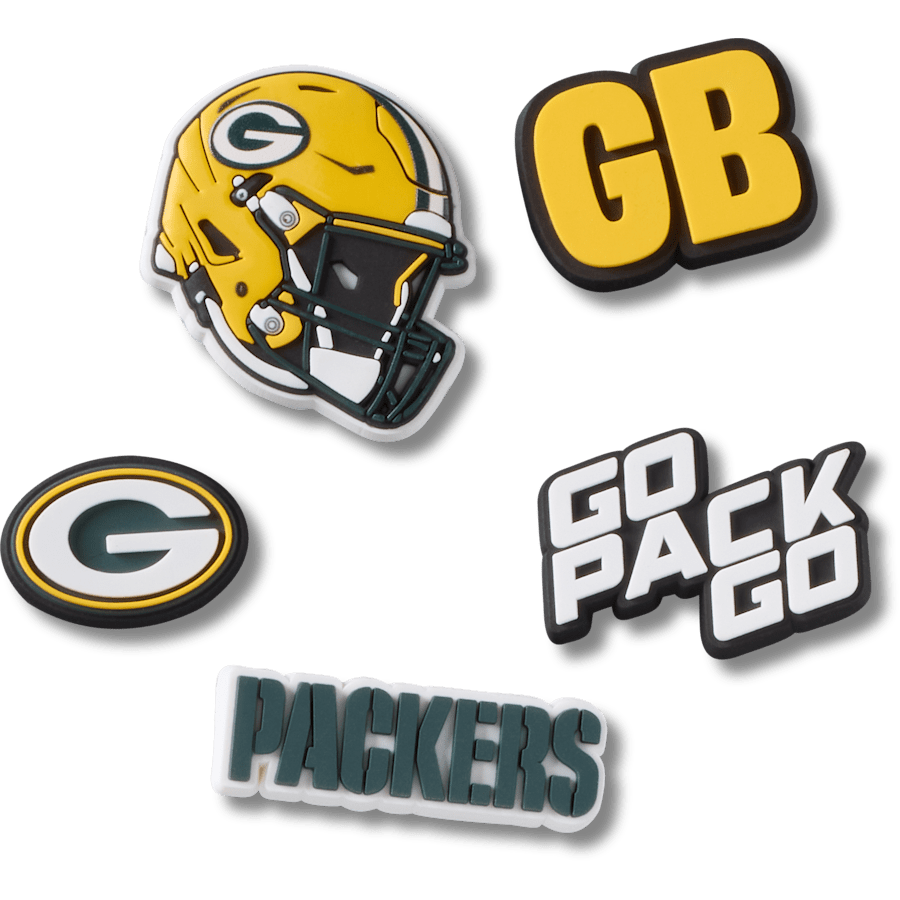 NFL Green Bay Packers 5 Pack - vue accessoire - Jibbitz Charms