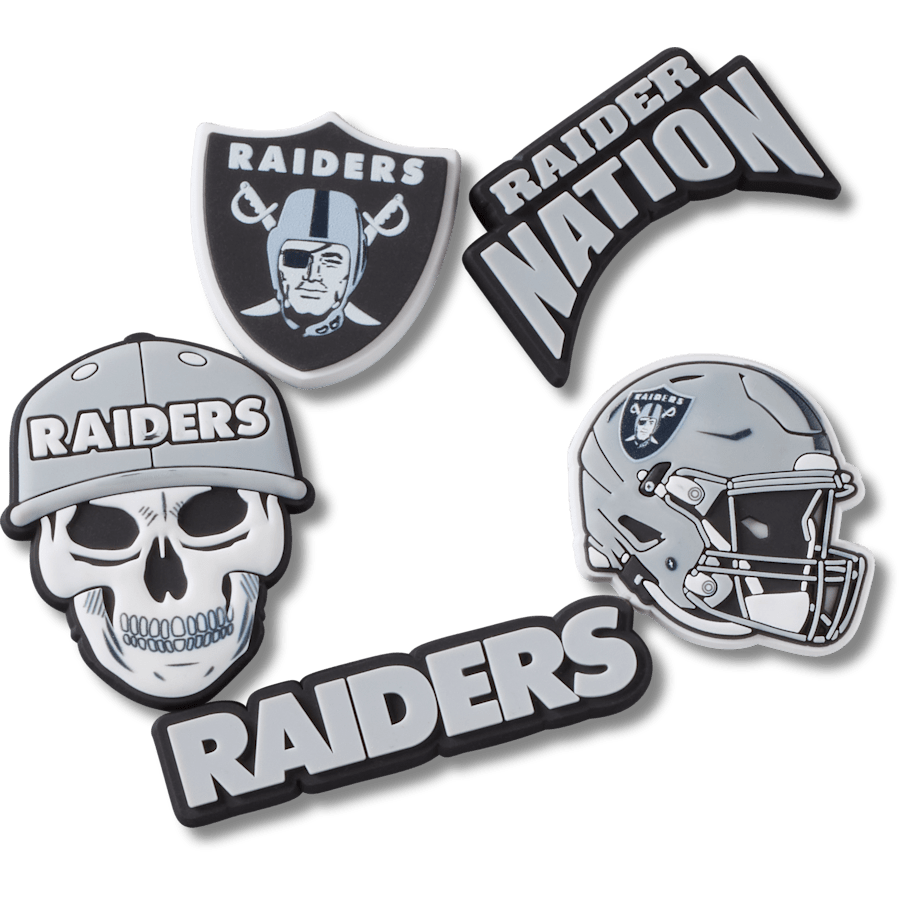Crocs NFL Las Vegas Raiders 5 Pack