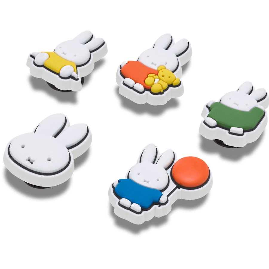 Miffy 5 Pack - mukautettu kulma - Jibbitz Charms