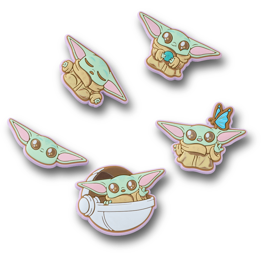 STAR WARS™ Grogu viiden pakkaus - lisävarustenäkymä - Jibbitz Charms