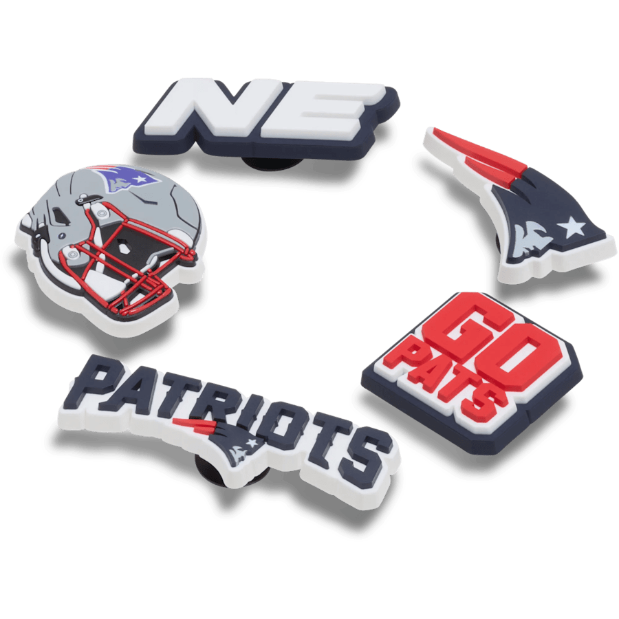 NFL New England Patriots 5 Pack - Angle personnalisé - Jibbitz Charms