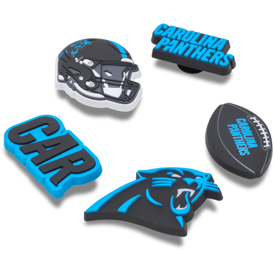 NFL Carolina Panthers 5 Pack - Custom Angle - Jibbitz Charms