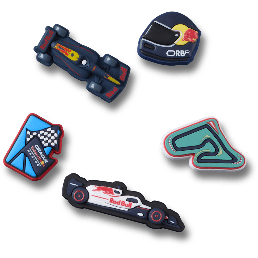 Crocs Oracle Red Bull Racing Crocs 5 Pack Jibbitz