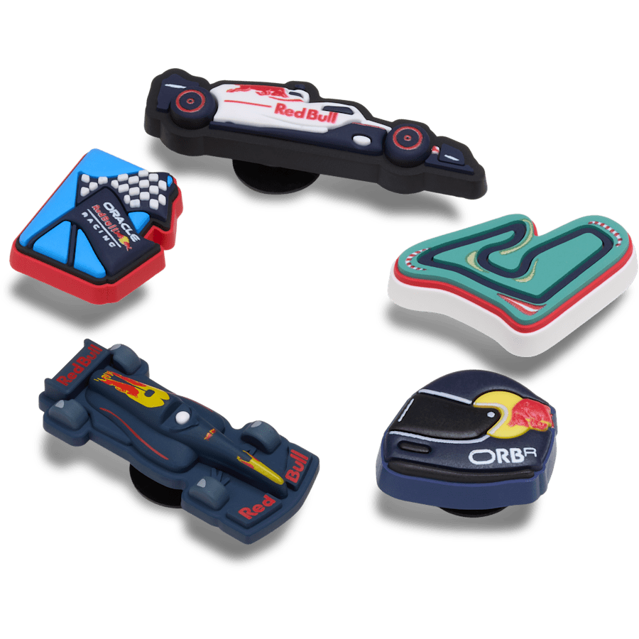 Oracle Red Bull Racing Crocs 5 Pack Jibbitz - Custom Angle - Jibbitz Charms