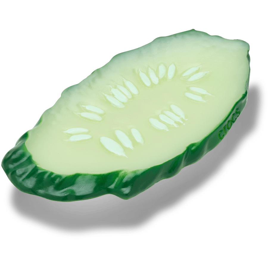 Realistic Cucumber Slice - Custom Angle - Jibbitz Charms
