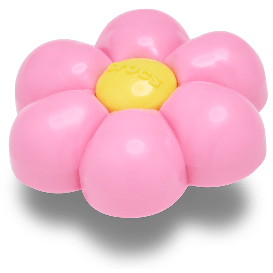 Puffy Pink Flower - Custom Angle - Jibbitz Charms