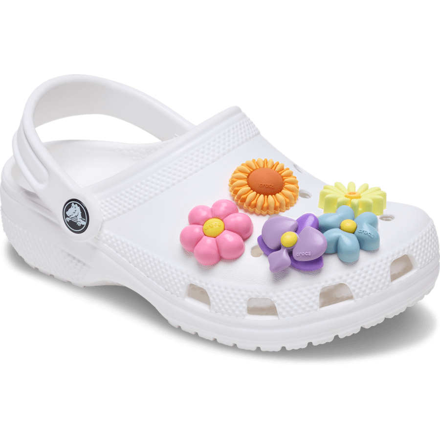 Puffy Flowers 5 Pack - charm-on-shoes - Jibbitz Charms