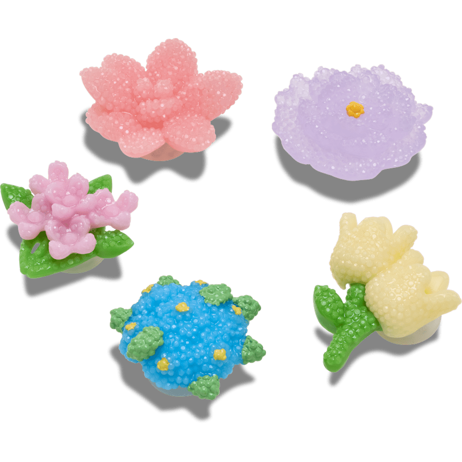 Beaded Flowers 5 Pack - mukautettu kulma - Jibbitz Charms