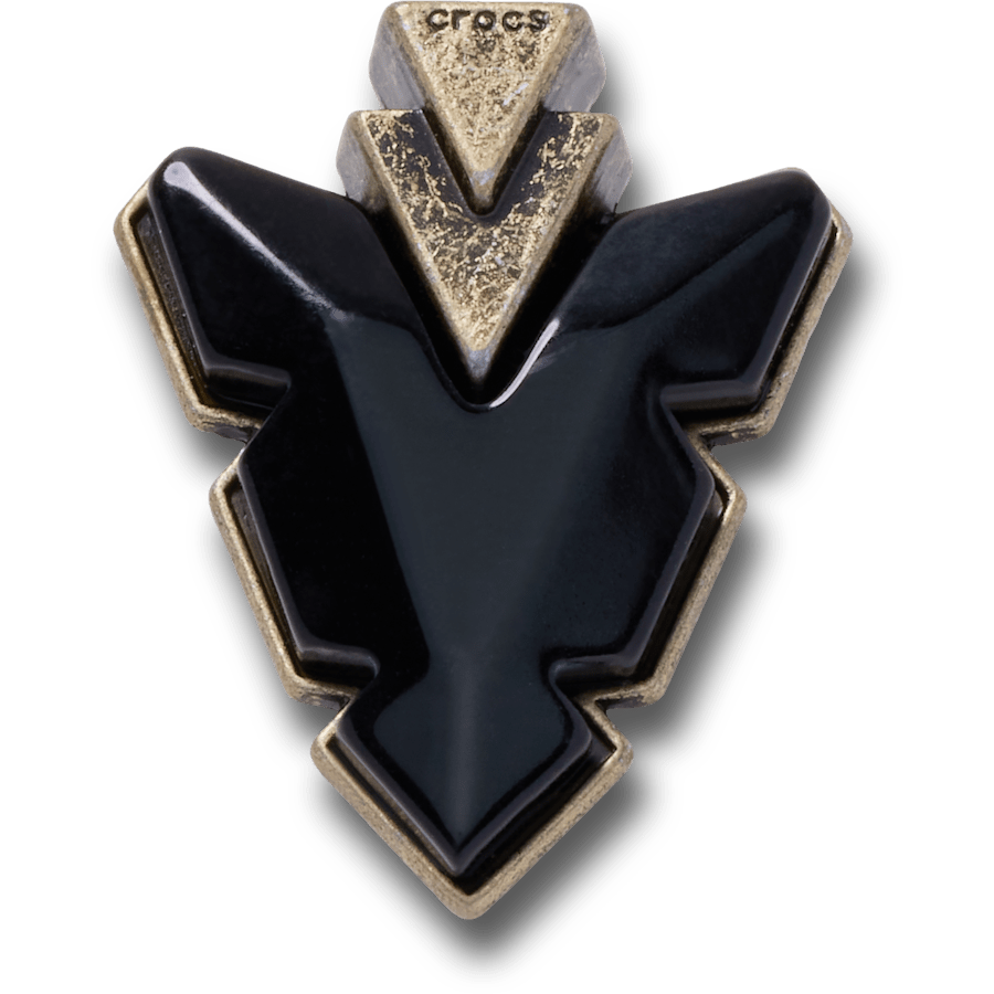 Gold and Black Arrowhead - vue accessoire - Jibbitz Charms