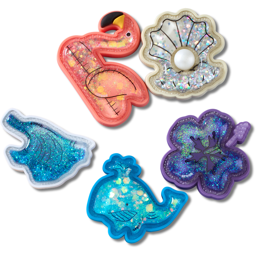 Squishy Beach Icons 5 Pack - Zubehöransicht - Jibbitz Charms